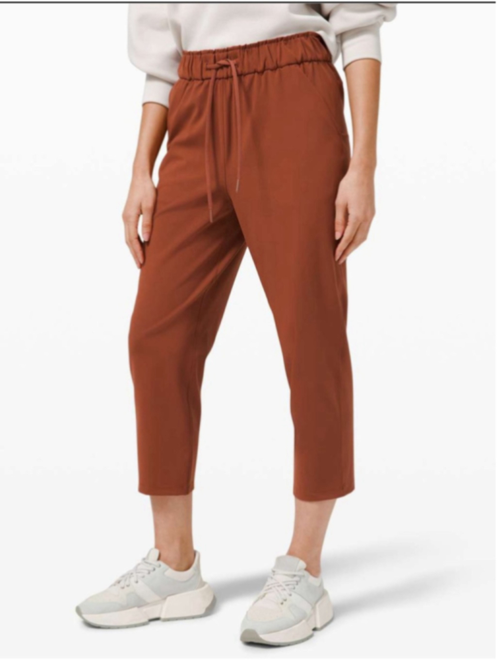 Lululemon Keep Moving Crop *High Rise, 23"
Dark Terracotta sz 6
